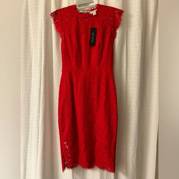 Rachel Zoe Suzette Fitted Dress Rouge 4
